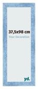 Photo Frame 37 5x98cm Clear Blue Swept MDF Pisa Front Size | Yourdecoration.com