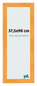 Photo Frame 37 5x98cm Orange MDF Pisa Front Size | Yourdecoration.com