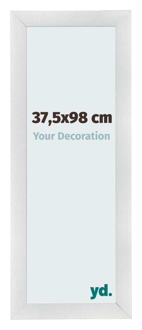 Photo Frame 37 5x98cm Silver Black Swept MDF Pisa Front Size | Yourdecoration.com