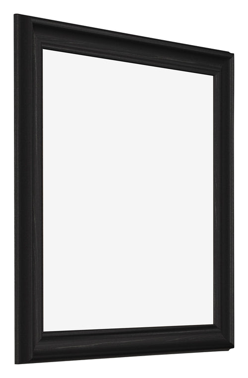 Photo Frame 40x40cm Black Woodgrain MDF Lazio Front Oblique | Yourdecoration.com