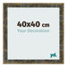 Photo Frame 40x40cm Blue Gold Melange MDF Pisa Front Size | Yourdecoration.com