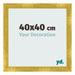 Photo Frame 40x40cm Gold Vintage MDF Pisa Front Size | Yourdecoration.com