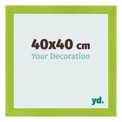 Photo Frame 40x40cm Green MDF Pisa Front Size | Yourdecoration.com
