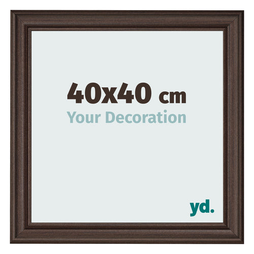Photo Frame 40x40cm Oak Dark MDF Lazio Front Size | Yourdecoration.com