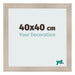 Photo Frame 40x40cm Oak Rustic MDF Pisa Front Size | Yourdecoration.com