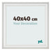 Photo Frame 40x40cm White Swept MDF Lazio Front Size | Yourdecoration.com