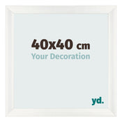 Photo Frame 40x40cm White Vintage MDF Pisa Front Size | Yourdecoration.com