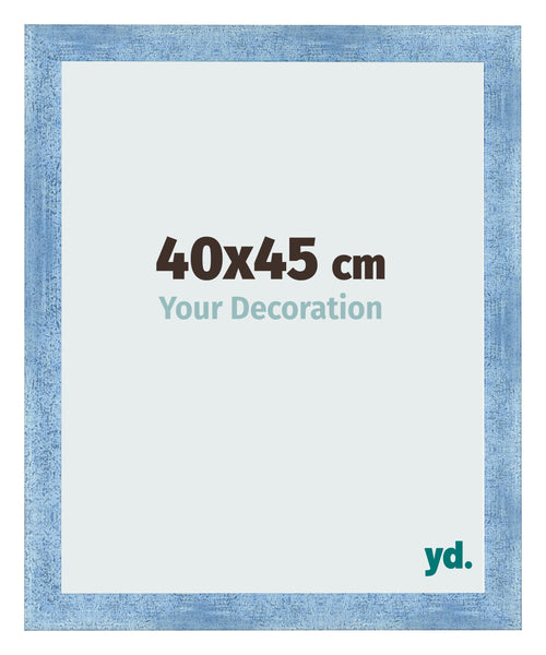 Photo Frame 40x45cm Clear Blue Swept MDF Pisa Front Size | Yourdecoration.com