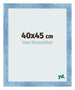 Photo Frame 40x45cm Clear Blue Swept MDF Pisa Front Size | Yourdecoration.com