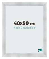 Photo Frame 40x50cm Aluminum Brushed MDF Pisa Front Size | Yourdecoration.com