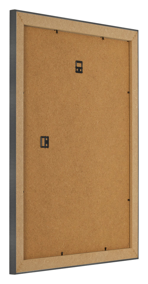 Photo Frame 40x50cm Black Silver Polished MDF Pisa Back Oblique | Yourdecoration.com