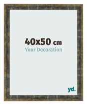 Photo Frame 40x50cm Blue Gold Melange MDF Pisa Front Size | Yourdecoration.com