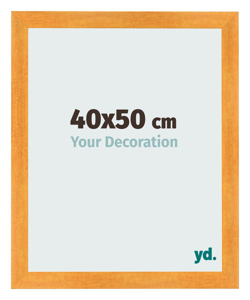 Photo Frame 40x50cm Orange MDF Pisa Front Size | Yourdecoration.com