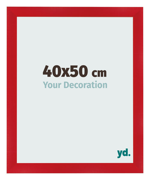 Photo Frame 40x50cm Red MDF Pisa Front Size | Yourdecoration.com