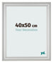 Photo Frame 40x50cm Silver Matte MDF Lazio Front Size | Yourdecoration.com