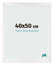 Photo Frame 40x50cm White Vintage MDF Pisa Front Size | Yourdecoration.com