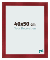 Photo Frame 40x50cm Wine Red Swept MDF Pisa Front Size | Yourdecoration.com