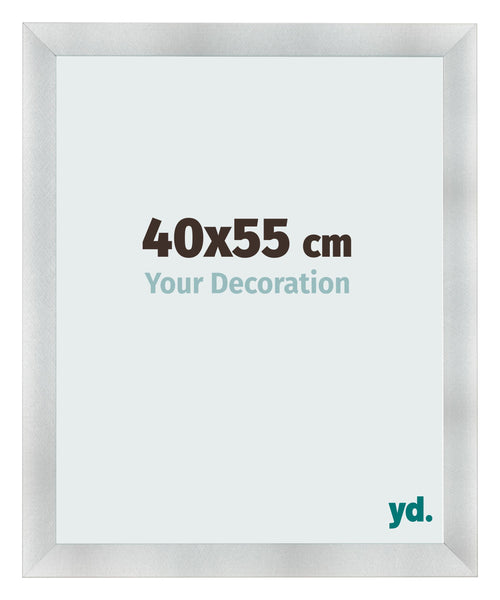 Photo Frame 40x55cm Aluminum Brushed MDF Pisa Front Size | Yourdecoration.com
