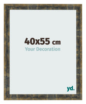 Photo Frame 40x55cm Blue Gold Melange MDF Pisa Front Size | Yourdecoration.com