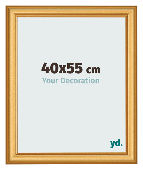 Photo Frame 40x55cm Gold Matte MDF Lazio Front Size | Yourdecoration.com