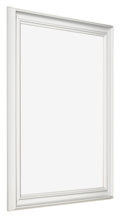 Photo Frame 40x55cm White Swept MDF Lazio Front Oblique | Yourdecoration.com