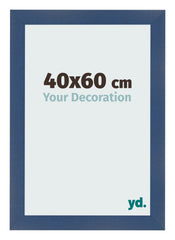Photo Frame 40x60cm Dark Blue Swept MDF Pisa Front Size | Yourdecoration.com
