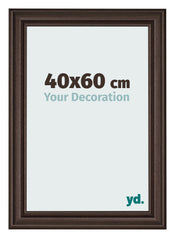 Photo Frame 40x60cm Oak Dark MDF Lazio Front Size | Yourdecoration.com