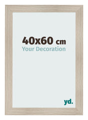 Photo Frame 40x60cm Oak Rustic MDF Pisa Front Size | Yourdecoration.com