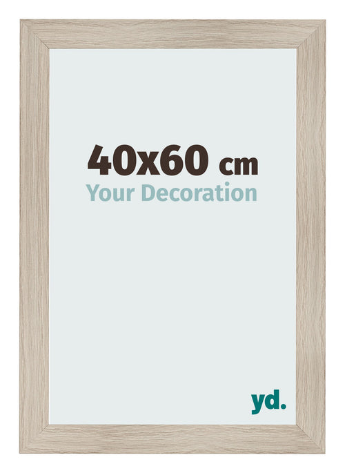 Photo Frame 40x60cm Oak Rustic MDF Pisa Front Size | Yourdecoration.com