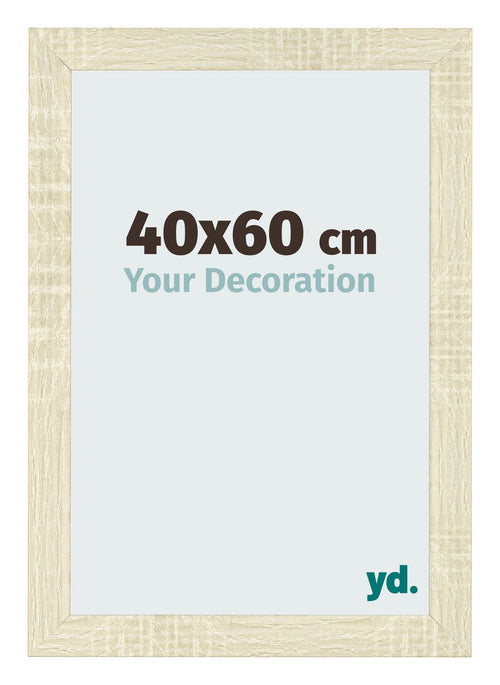 Photo Frame 40x60cm Sonoma Oak MDF Pisa Front Size | Yourdecoration.com