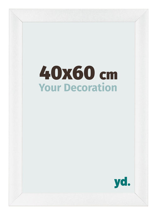 Photo Frame 40x60cm White Vintage MDF Pisa Front Size | Yourdecoration.com