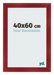 Photo Frame 40x60cm Wine Red Swept MDF Pisa Front Size | Yourdecoration.com