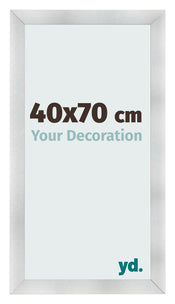 Photo Frame 40x70cm Aluminum Brushed MDF Pisa Front Size | Yourdecoration.com
