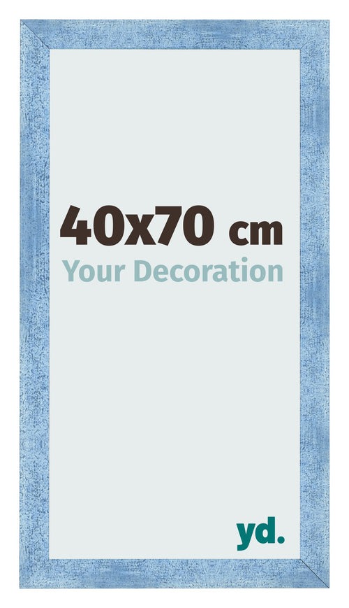 Photo Frame 40x70cm Clear Blue Swept MDF Pisa Front Size | Yourdecoration.com