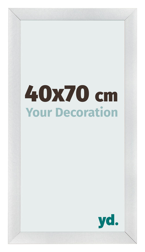 Photo Frame 40x70cm Silver Black Swept MDF Pisa Front Size | Yourdecoration.com