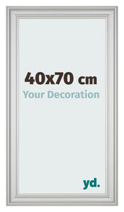 Photo Frame 40x70cm Silver Matte MDF Lazio Front Size | Yourdecoration.com