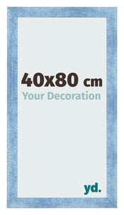 Photo Frame 40x80cm Clear Blue Swept MDF Pisa Front Size | Yourdecoration.com