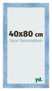 Photo Frame 40x80cm Clear Blue Swept MDF Pisa Front Size | Yourdecoration.com