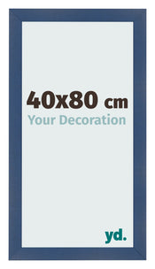 Photo Frame 40x80cm Dark Blue Swept MDF Pisa Front Size | Yourdecoration.com