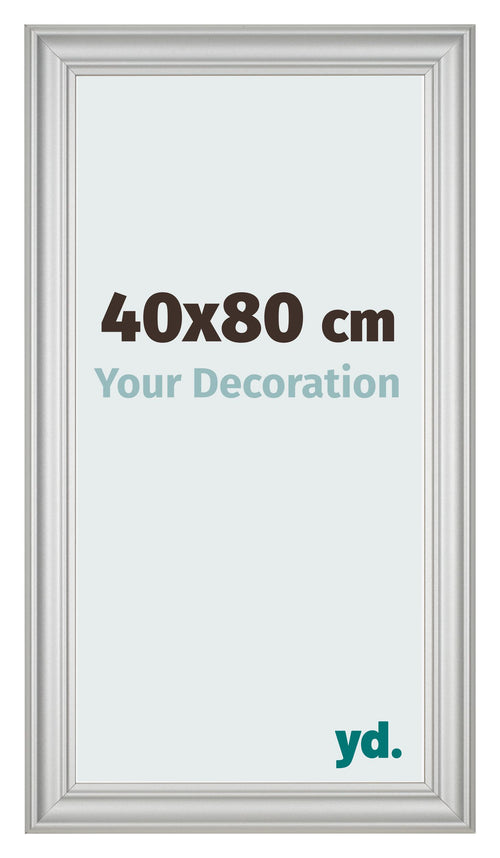 Photo Frame 40x80cm Silver Matte MDF Lazio Front Size | Yourdecoration.com