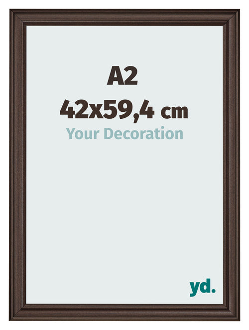 Photo Frame 42x59 4cm A2 Oak Dark MDF Lazio Front Size | Yourdecoration.com