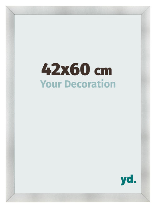 Photo Frame 42x60cm Aluminum Brushed MDF Pisa Front Size | Yourdecoration.com