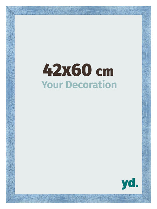 Photo Frame 42x60cm Clear Blue Swept MDF Pisa Front Size | Yourdecoration.com
