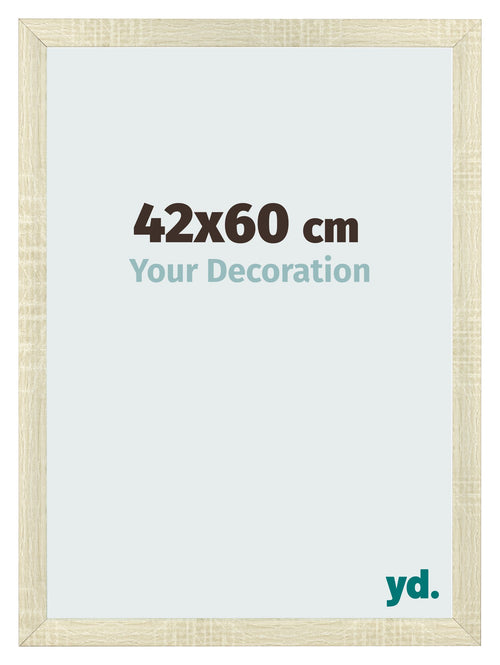 Photo Frame 42x60cm Sonoma Oak MDF Pisa Front Size | Yourdecoration.com