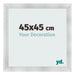 Photo Frame 45x45cm Aluminum Brushed MDF Pisa Front Size | Yourdecoration.com