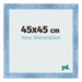Photo Frame 45x45cm Clear Blue Swept MDF Pisa Front Size | Yourdecoration.com