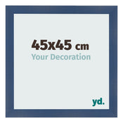 Photo Frame 45x45cm Dark Blue Swept MDF Pisa Front Size | Yourdecoration.com