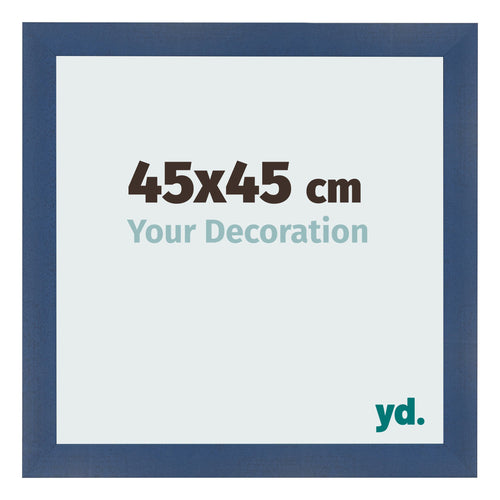 Photo Frame 45x45cm Dark Blue Swept MDF Pisa Front Size | Yourdecoration.com