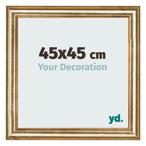 Photo Frame 45x45cm Gold Antique MDF Lazio Front Size | Yourdecoration.com