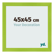 Photo Frame 45x45cm Green MDF Pisa Front Size | Yourdecoration.com